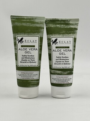 2 x Eclat Pure Aloe Vera Gel Gesicht Körper 100% natürlich Bio feuchtigkeitsspendend 2 x 100ml