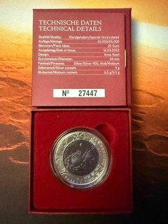 25 Euro Silber Niob Österreich Leben im All 2022