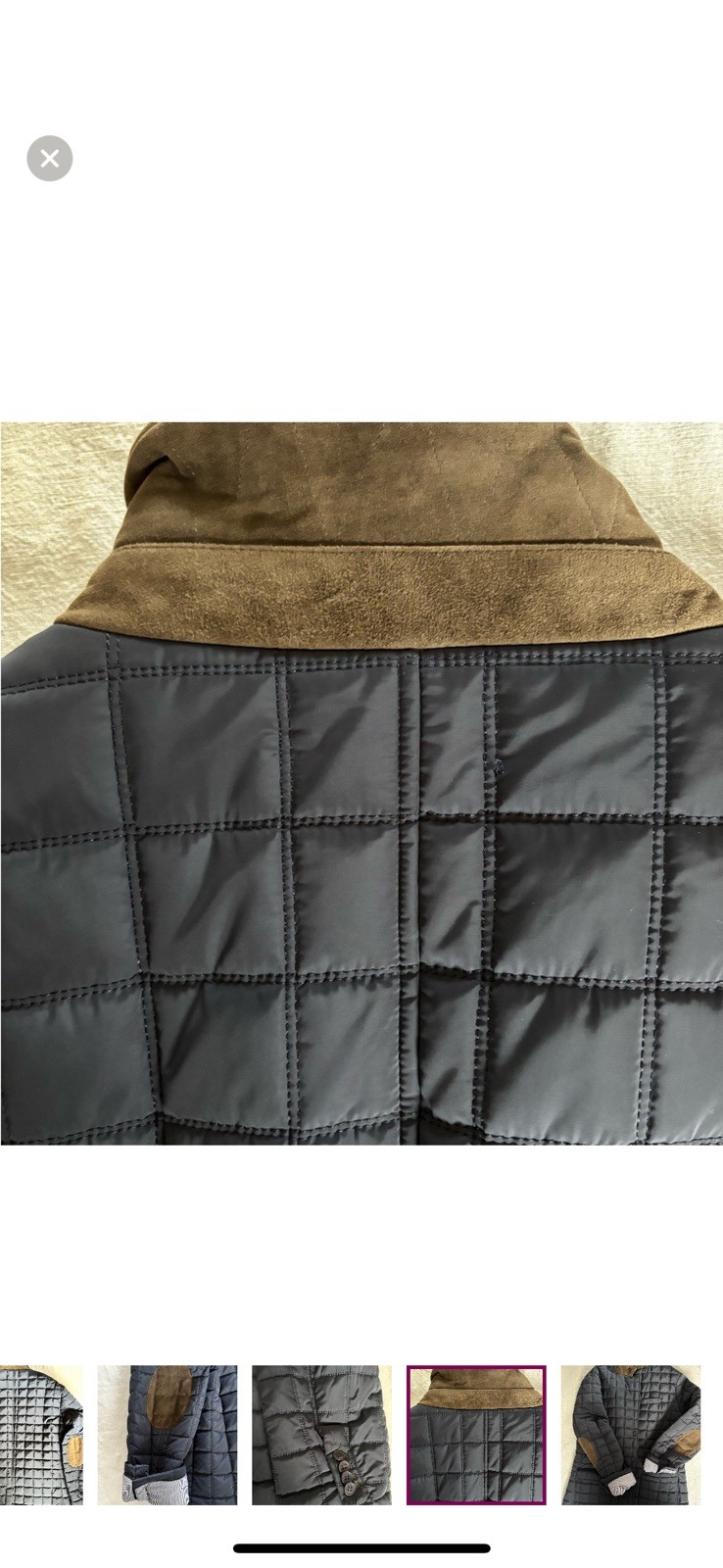 Gutteridge Jacket Men Size 56 Button-Down Quilted… - image 11