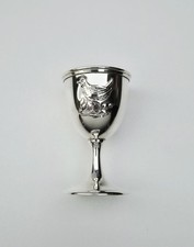 Sehr schöner alter 830 Silber Eierbecher - Art Deco - Henne mit Küken