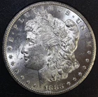 1883-CC $1 Morgan Silver Dollar GSA Uncirculated W/ Box and COA #A3