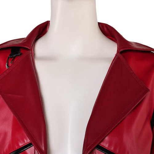 Arcane League of Legends Vi The Piltover Enforcer CosplayCostume Coat Red Jacket - Picture 12 of 18