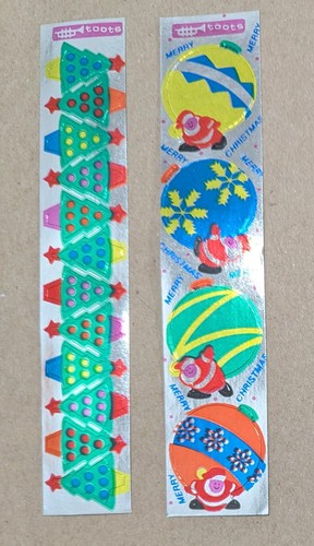 Vintage Cardesign Toots Ornaments & Christmas Trees Foil Stickers MISPRINT