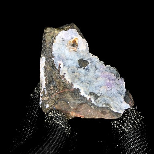 65g Natural Amethyst with Chalcedony & MM Quartz Geode Minerals Specimen Matrix - Picture 7 of 9