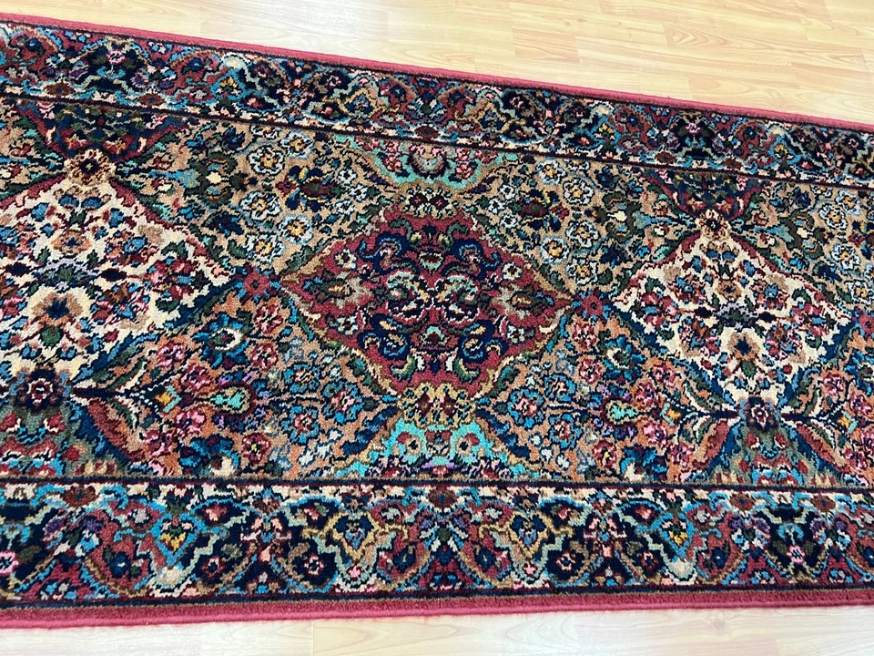 Alfombra Oriental Corredor de Piso Diseño Panel Karastan Kirman 2'7" x 8'8" - Pila Completa Foto 4 de 4