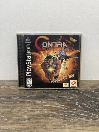 Contra Legacy of War 1996 PlayStation 1 PS1 W Manual (No glasses) Tested