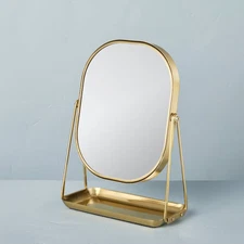 Brass Vanity Flip Mirror with Tray - Hearth & Hand with Magnolia