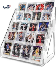 Trading Card Display Stand, 5 Tier Vertical Holder for Baseball Basketball Sport