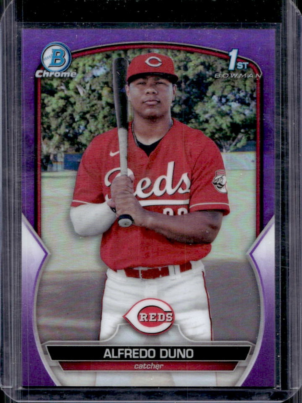 2023 Bowman Chrome Alfredo Duno Purple Refractor 1st Prospect #/250 Reds