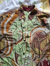 Indonesian batik shirt, mens, large