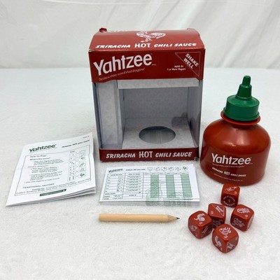 Yahtzee Sriracha Hot Chili Sauce Collectors Edition  2023 Hasbro 100% Complete