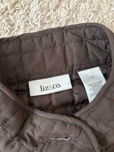 Women's Quilted Vest -brown - Picture 4 of 5