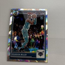 2023-24 Panini NBA Hoops Premium Stock - Ice Prizm #245 Brandon Miller (RC)