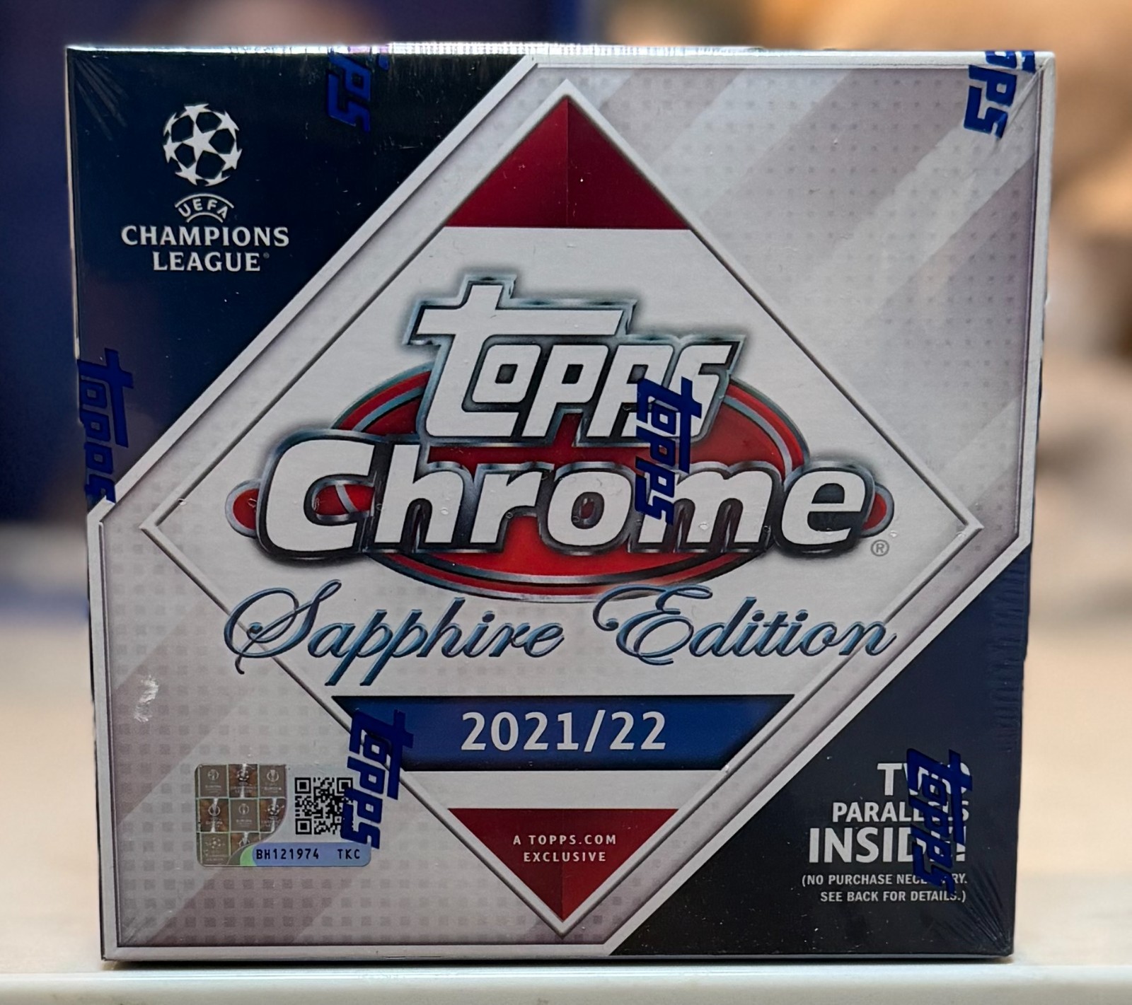 2021-22 Topps Chrome Sapphire UEFA Champions League Soccer Box Factory Sealed
