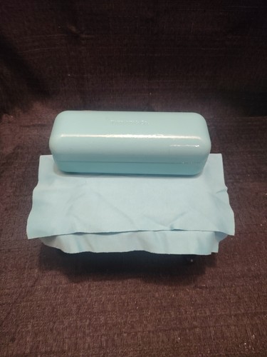 Tiffany & Co. Hartschalenetui Klappschale für Brille & Tuch in Tiffany Blau! 28