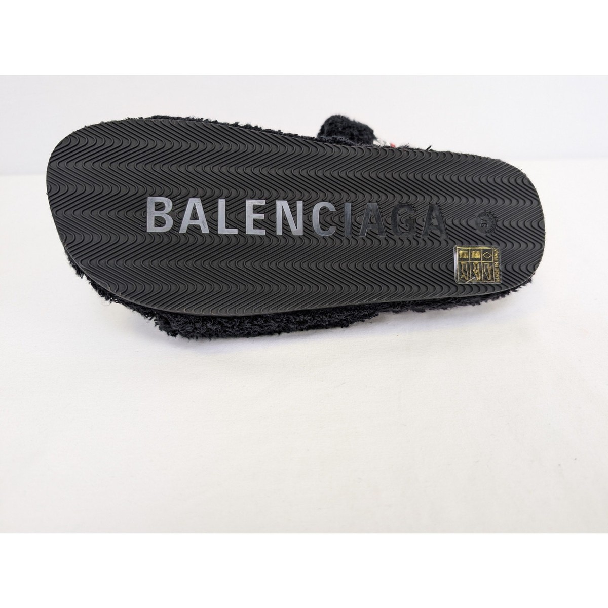 Balenciaga /DUP/ Furry Slide Soft Towel Material Polite Slipper in