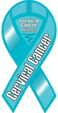 Cervical Cancer Awareness Ribbon Vinyl Decal Sticker Support Choose Size car