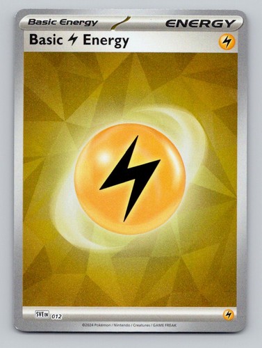 Basic Lightning Energy 012 Scarlet & Violet Energies Pokemon Near Mint