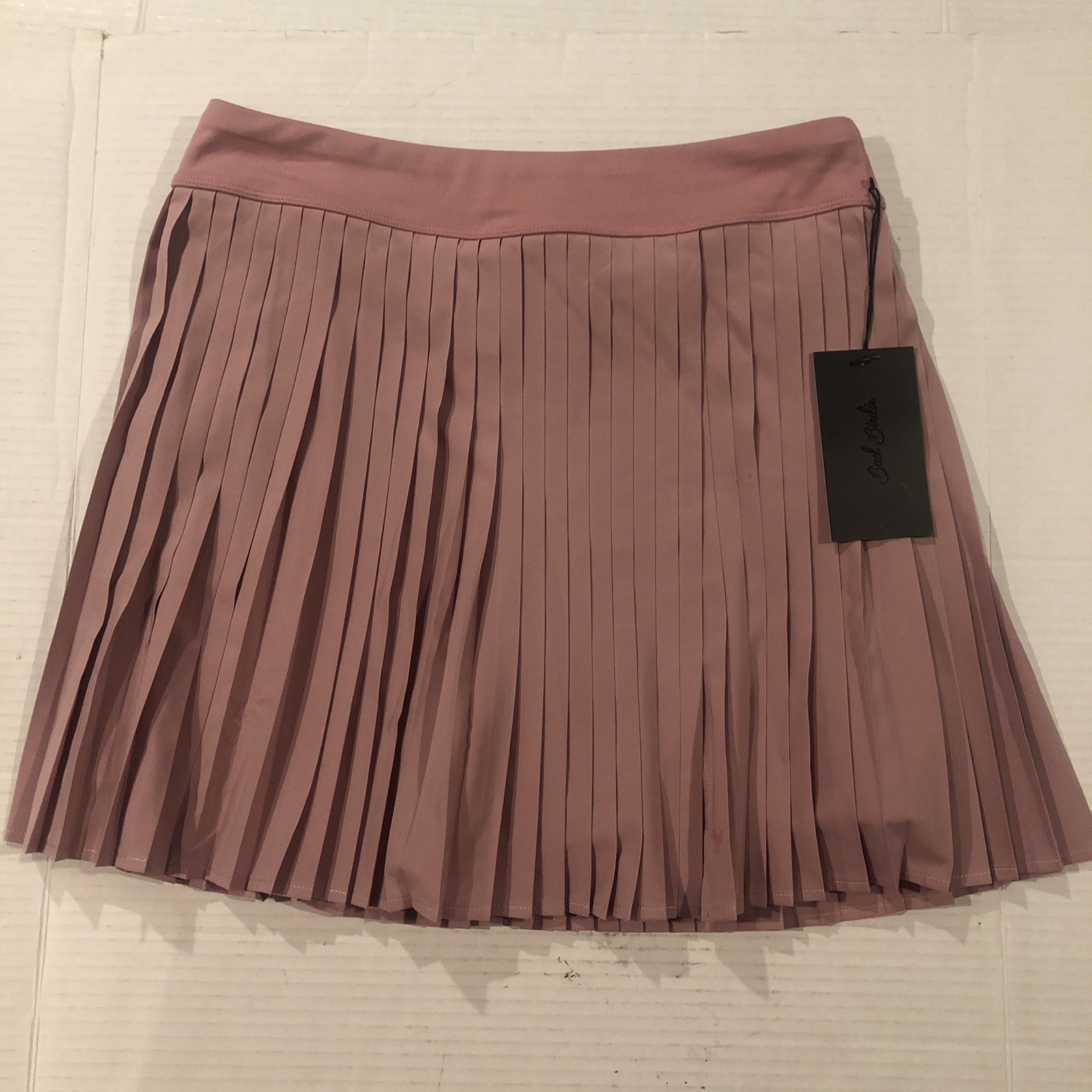 Bad Birdie Women’s Size M Double Down Skort Pink Pleated Tennis Golf Skirt