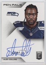 2016 Donruss Elite Pen Pals Alex Collins #PP-AC Auto 0ot