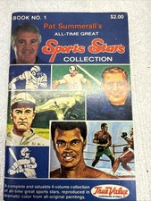 Pat Summerall Sports Stars Collection Book No 1 Vintage True Value Promo Booklet