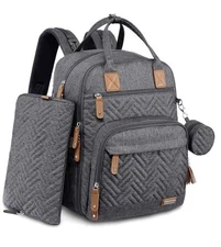 Iniuniu Diaper Bag Backpack 4 in 1 kit Large Unisex Baby Boys Girls