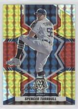 2022 Panini Mosaic Choice Fusion Red & Yellow Prizm Spencer Turnbull #90 2a9