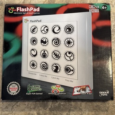 FlashPad Electronic Light Game & 4 Game Modes Touch N Go Dekko Toys