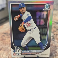 2025 Bowman Chrome Mookie Betts #26 Refractor /499 Los Angeles Dodgers MLB