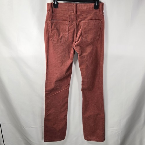 St Johns Bay Corduroy Pants Women's 2P Straight Leg Red Stretch Fabric Waistband - Picture 6 of 8