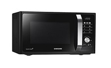 Samsung MG23F301TCK/ET 800W Mikrowelle mit Grill, 23 L, 26 Programme, Schwarz