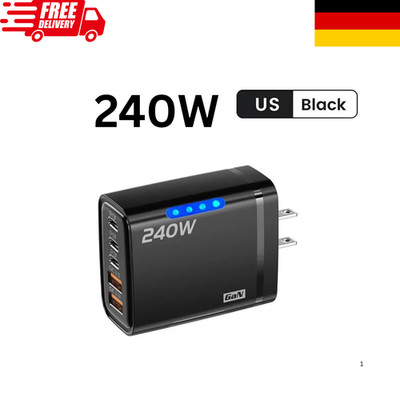 65W GaN Fast Charging USB Type C Charger PD3.0 Quick Charge Wall Phone Adapter