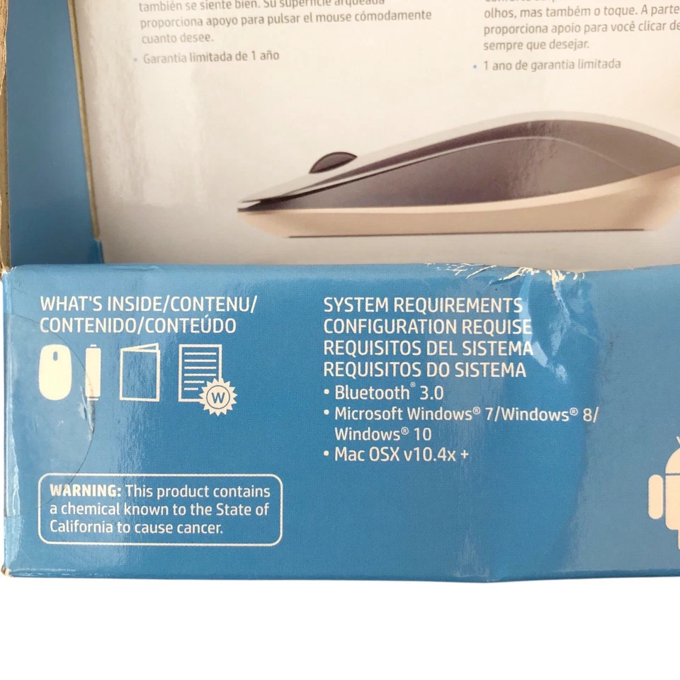 HP Z5000 Wireless Bluetooth Mouse Optical Sensor Dark Ash Black Copper New - Image 4 of 4