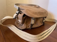 DOMKE F-2 Heavy Khaki Canvas Shoulder Camera Bag SAND 1699 w Strap U.S.A.