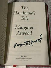 MARGARET ATWOOD SIGNED HANDMAIDS TALE BOOK - LEGENDARY AUTHOR AUTOGRAPHED!