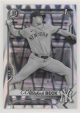 2021 Bowman Draft Chrome Black & White RayWave Refractor Brendan Beck 0l0m