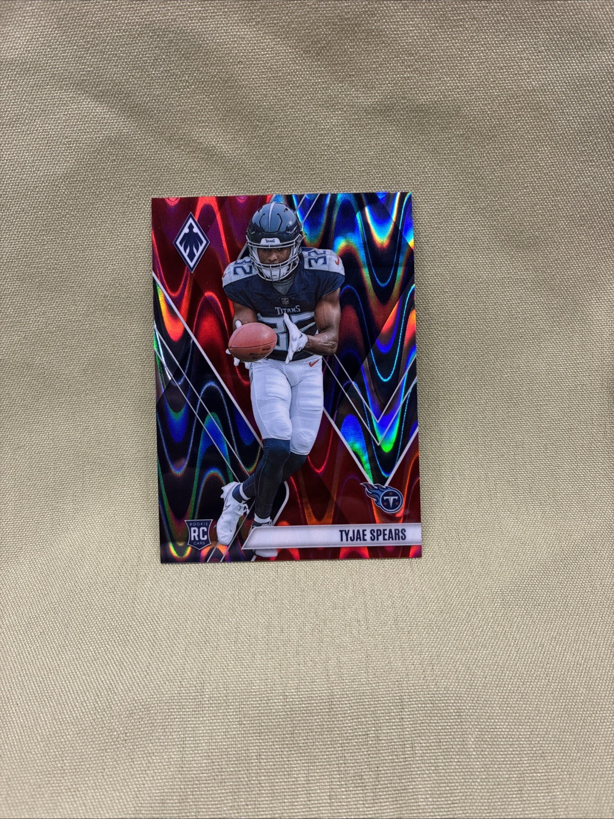 2023 Panini Phoenix Rookies Red Seismic /199 Tyjae Spears #129 Rookie Titans🔥