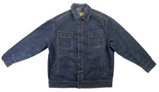 Vintage Y2K ROCAWEAR US Men's 48 Large Blue Denim Trucker Hip Hop Jean Jacket
