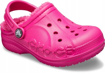 CROCS BAYA LINED CLOG KIDS 205977 |C10/EU 27-28| CANDY PINK/CANDY PINK