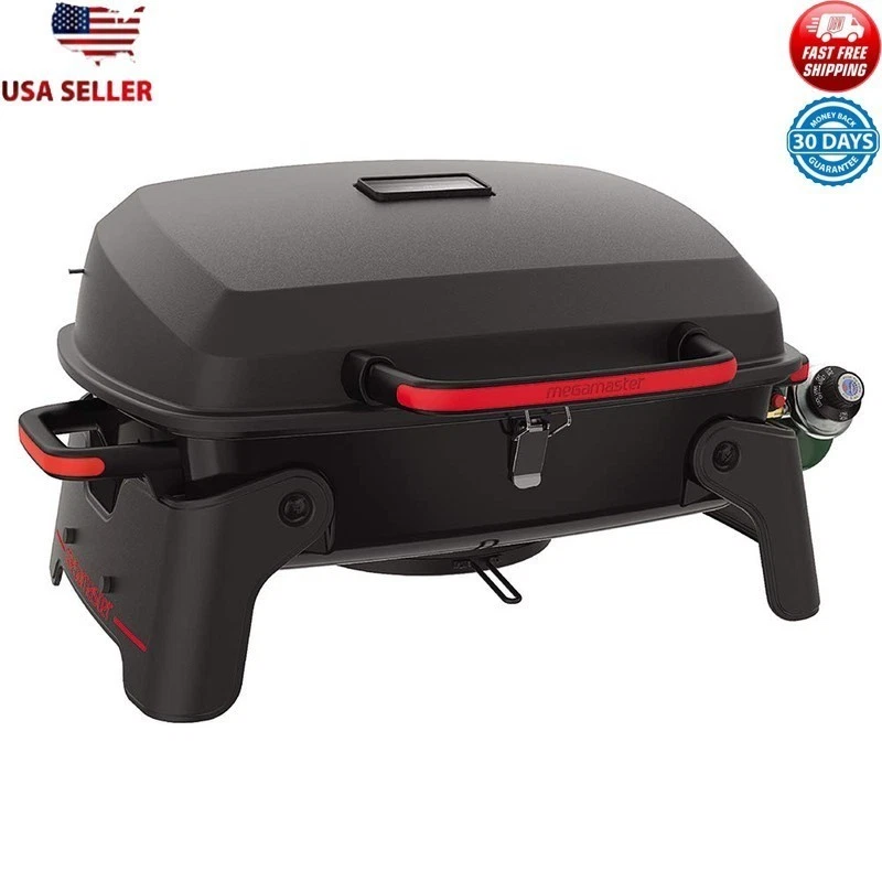 1 Burner Portable Gas Grill 360sq In Cooking Space Durable Design Foldable Legs