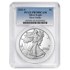 2022 S Silver American Eagle $1 PCGS PR70DCAM First Strike #1
