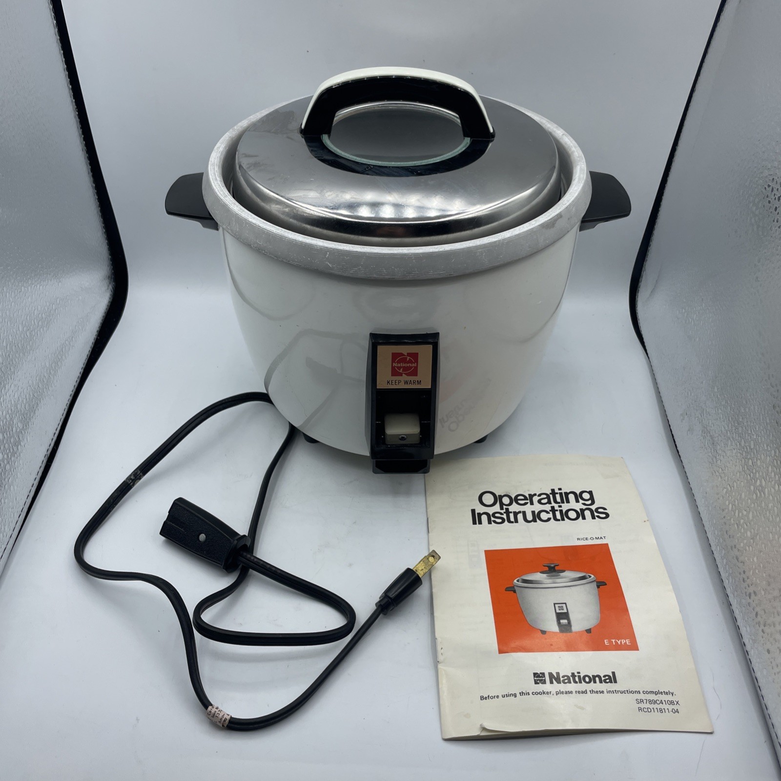 Vintage national rice-o-mat rice cooker 5 cup sr-10 gh made in japan tested