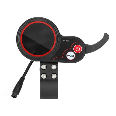 TF-100 6 PIN Electric Scooter Thumb Throttle Speedometer with LCD Display, 24...