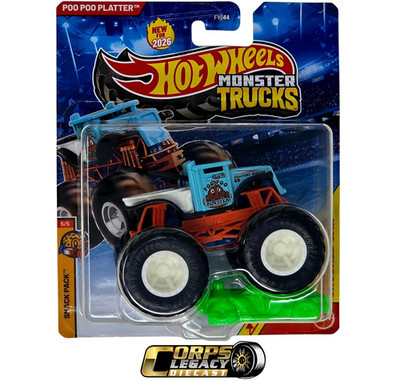 Hot Wheels Monster Trucks Poo Poo Platter Snack Pack 5/5 1:64 2026 Mattel NEW