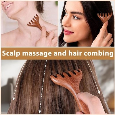 Wooden Massage Thai Face Neck Back Waist Massager Trigger Points Reflexology