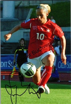 Original Autogramm Selina Zumbühl Fussball /// Autograph signiert signed signee