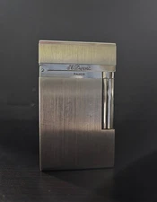 S.T. Dupont Ligne 2 Brushed Palladium Lighter Dual Flame – Sentimental Piece