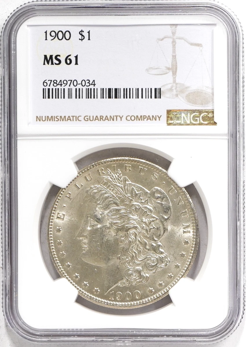 MS 61 Graded 1900 Year Morgan US Dollars (1878-1921) for sale | eBay