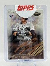 🔥 1/25 First on Print Clint Frazier RC Gold Ink Auto 2018 Topps Tier 1 Yankees