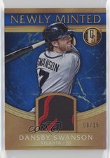 2017 Panini Chronicles Blue 8/25 Dansby Swanson #NMM-DS qf6